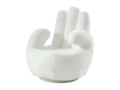 Sillón infantil pivotante con forma de mano CATCHY de piel sintética - 3 colores