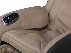 Sillón masaje KASOU piel sintética Bluetooth y LEDs - Sistema gravedad cero - Beige