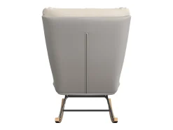 Sillón Mecedor Tapizado con Respaldo Regulable para Salón - Dormitorio, Balcón - 83 x 72 x 93 cm
