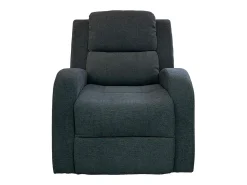 Sillón Mecedora Relax con Reclinación Manual, Tapizado Microfibra, Modelo Sam, Gris
