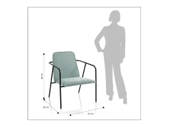 Sillón MISYA verde menta