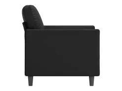 Sillón Negro 60 cm Piel Sintética