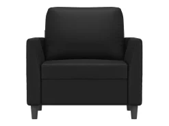 Sillón Negro 60 cm Piel Sintética