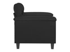 Sillón Negro 60 cm Piel Sintética