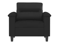 Sillón Negro 60 cm Piel Sintética