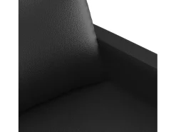 Sillón Negro 60 cm Piel Sintética