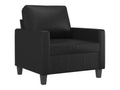 Sillón Negro 60 cm Piel Sintética