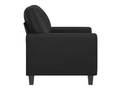 Sillón Negro 60 cm Piel Sintética