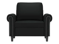 Sillón Negro 60 cm Piel Sintética