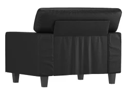 Sillón Negro 60 cm Piel Sintética