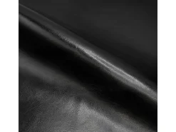 Sillón negro en cuero tostado sintético - Club