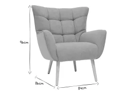 Sillón nórdico efecto terciopelo amarillo mostaza y madera AVERY