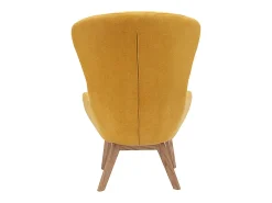 Sillón nórdico tejido efecto terciopelo y madera ESKUA