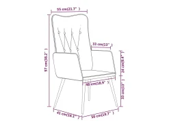 Sillón orejero de cuero auténtico gris canela
