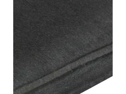 Sillón orejero de cuero auténtico negro canela