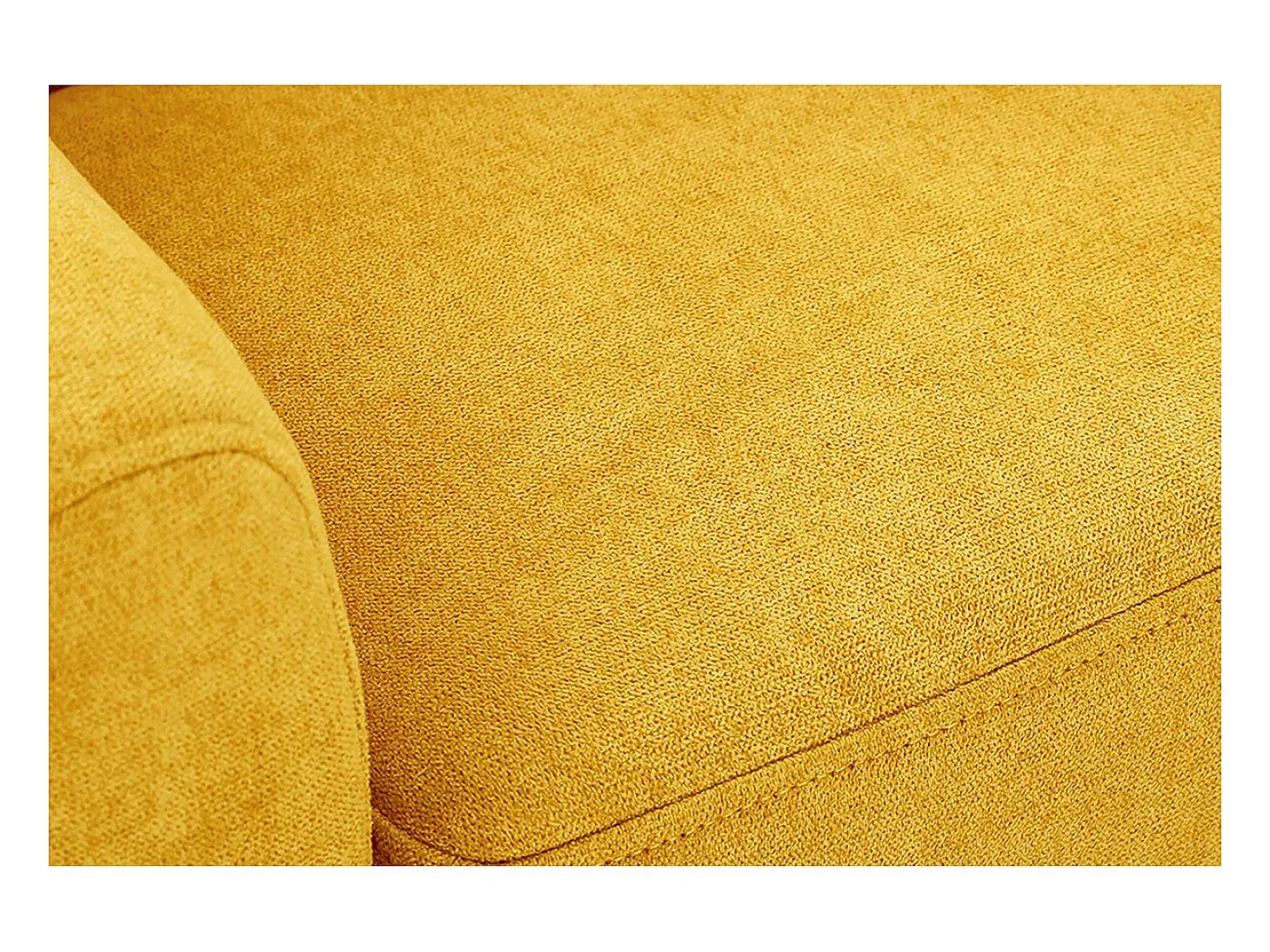 Sillón para niños nórdico tejido efecto aterciopelado amarillo mostaza NORKID