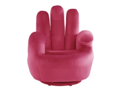 Sillón pivotante con forma de mano CATCHY fucsia