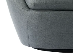 Sillón pivotante de tela gris - Colección Made for design - LACARA