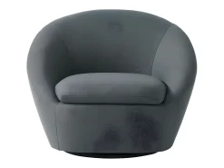 Sillón pivotante de tela gris - Colección Made for design - LACARA
