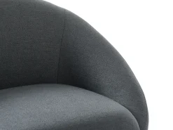 Sillón pivotante de tela gris - Colección Made for design - LACARA