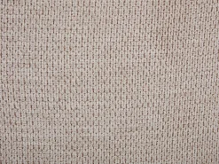 Sillón pivotante de tela jaspeado color beige SELENDO