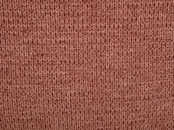 Sillón pivotante de tela jaspeado color terracota SELENDO