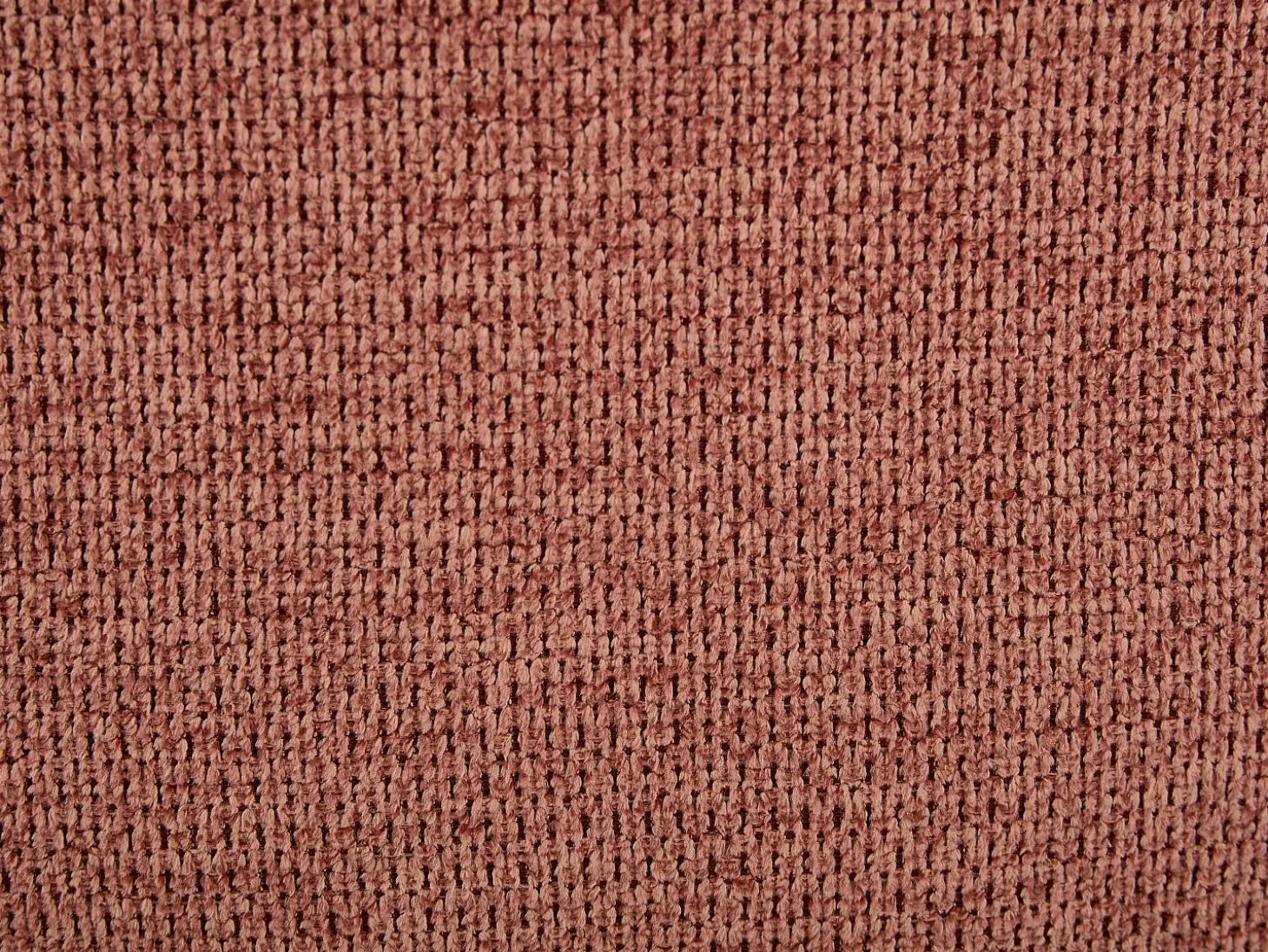Sillón pivotante de tela jaspeado color terracota SELENDO