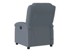 Sillón reclinable de masaje eléctrico terciopelo gris oscuro YOE88244