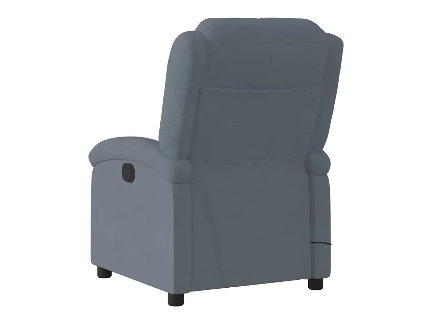 Sillón reclinable de masaje eléctrico terciopelo gris oscuro YOE88244