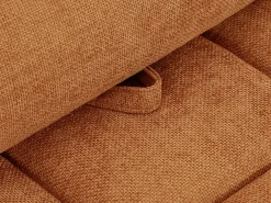 Sillón reclinable en tela texturizada terracota APOLIU