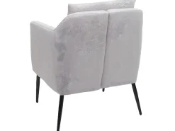 Sillón reclinable MCW-H93a, tela/textil crema-beige