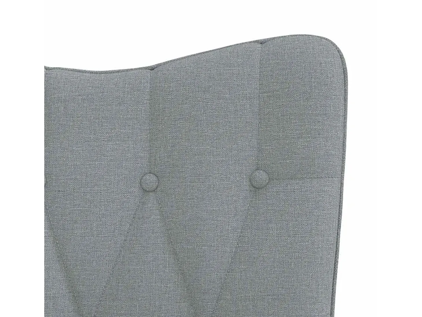 Sillón relax con taburete tela gris claro