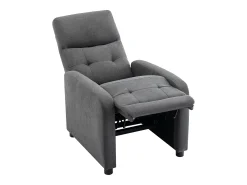 Sillón relax de tela acolchada color gris antracita JARAMILO