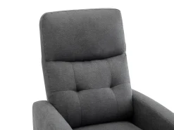 Sillón relax de tela acolchada color gris antracita JARAMILO