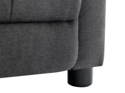 Sillón relax de tela acolchada color gris antracita JARAMILO