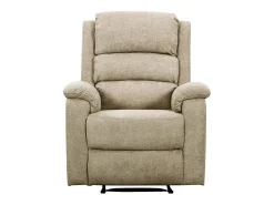 Sillón relax eléctrico de tela topo reposapiés y respaldo reclinables NEVERS