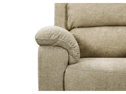 Sillón relax eléctrico de tela topo reposapiés y respaldo reclinables NEVERS