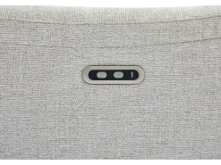 Sillón relax eléctrico en tejido texturo gris claro BREVIO