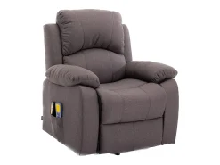 Sillón Relax Función Auto-Ayuda, Reclinación Eléctrica, Masaje Y Termoterapia, Marrón