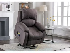 Sillón Relax Función Auto-Ayuda, Reclinación Eléctrica, Masaje Y Termoterapia, Marrón