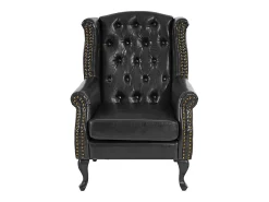 Sillón relax Oxford, negro sin otomana