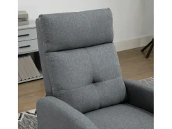 Sillón relax reclinable gris 67x87x98 cm HOMCOM