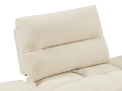 Sillón rinconera avanzado-retroceso en tela texturizada beige APOLIU