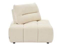 Sillón rinconera avanzado-retroceso en tela texturizada beige APOLIU