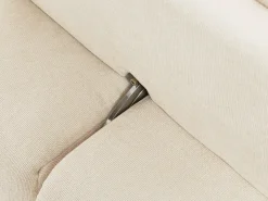 Sillón rinconera avanzado-retroceso en tela texturizada beige APOLIU