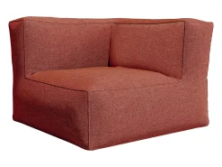 Sillón rinconera de jardín de tela - Terracota - NOUMARA de MYLIA