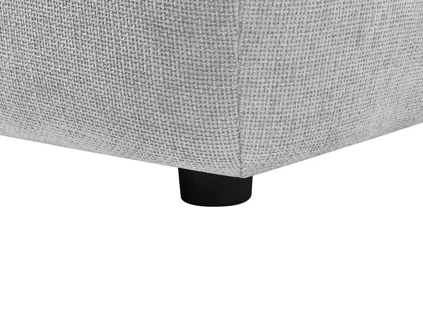 Sillón rinconera regulable en tela texturizada gris claro APOLIU