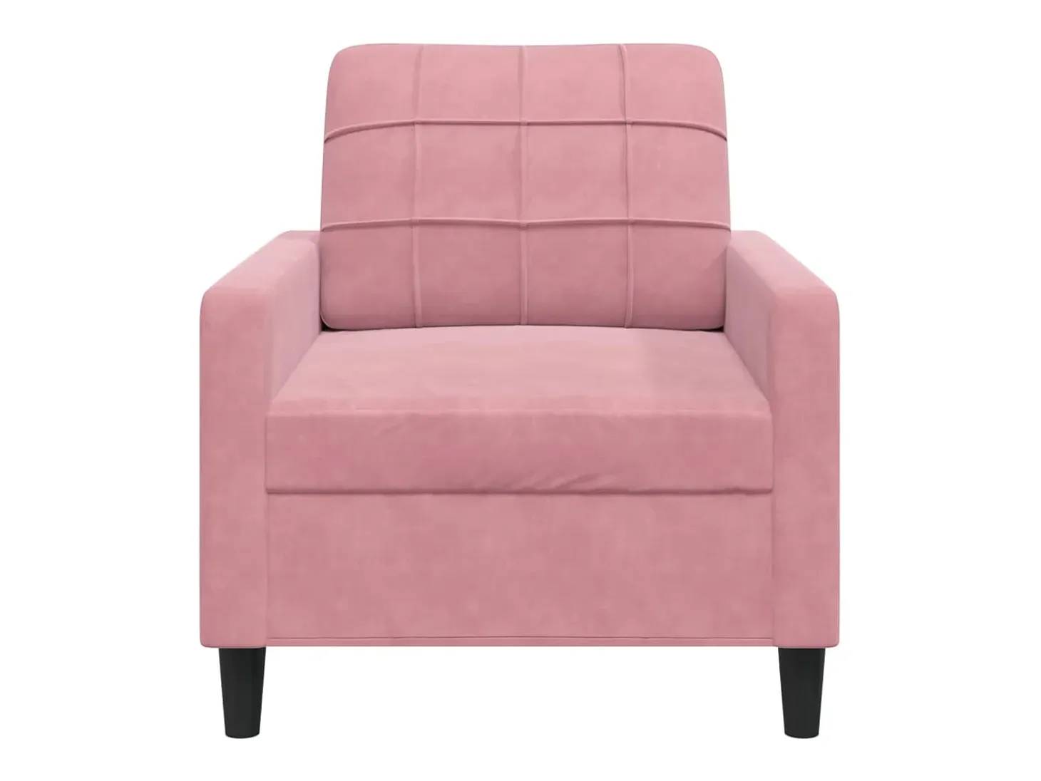 Sillón Rosa 60 cm Terciopelo