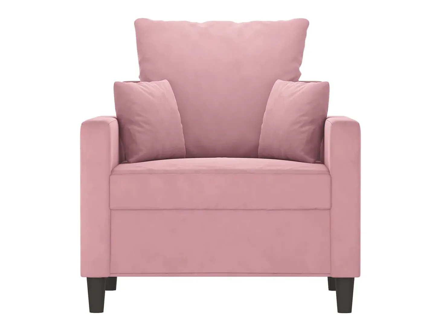 Sillón Rosa 60 cm Terciopelo