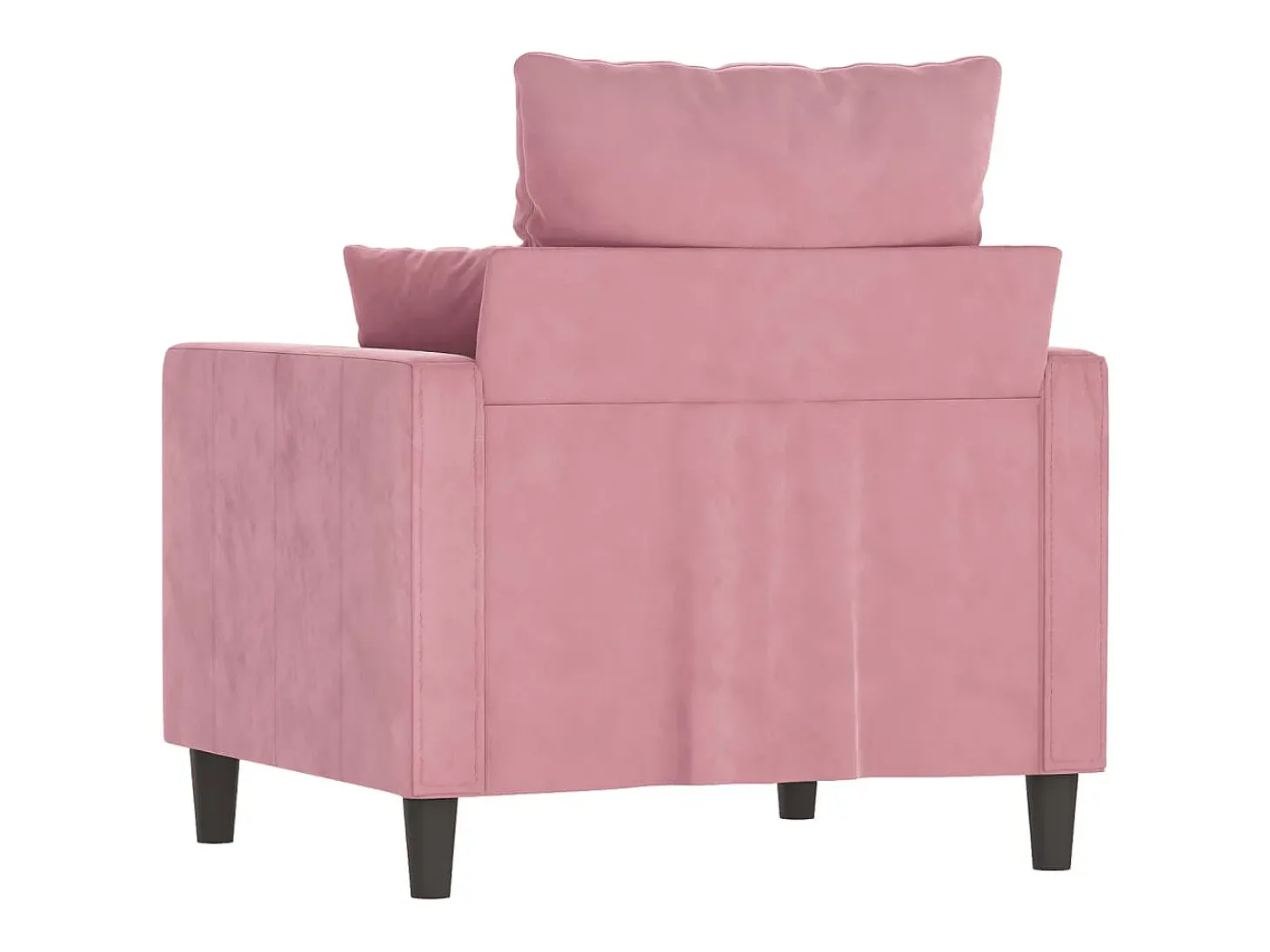 Sillón Rosa 60 cm Terciopelo